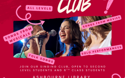 Attention ASHBOURNE!! Singing Club now taking registrations